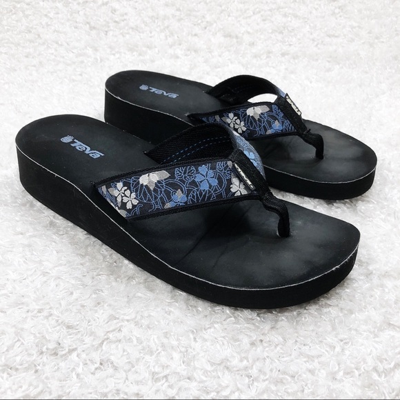 teva wedge flip flops